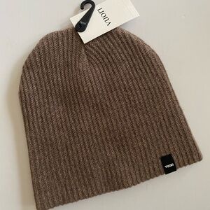 Vuori Taupe Ribbed Manchester beanie one size